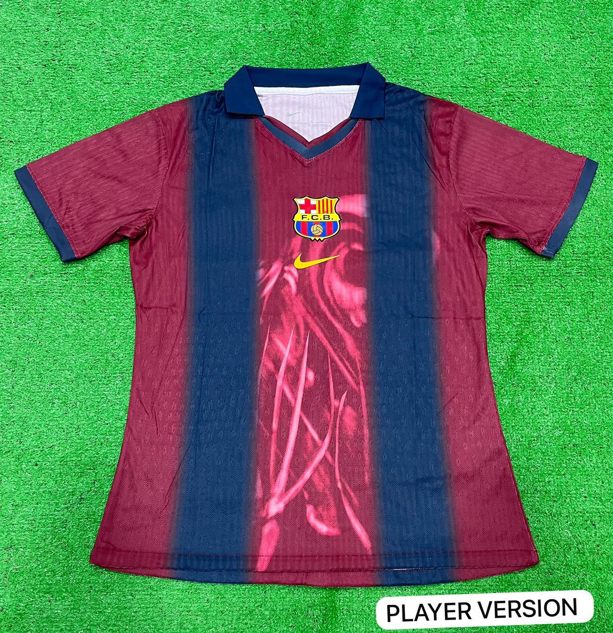 ウェア TRAVIS SCOTT FC BARCELONA RETRO JERSEY Travis Scott x Nike x FC Barcelona Retro Home Skeleton