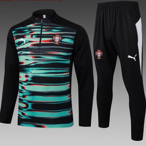 IMG_20250801_002731 Portugal 24-25 Green and Black Pre-Match Tracksuit