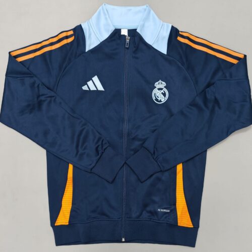 Real Madrid Blue and Orange Windbreaker