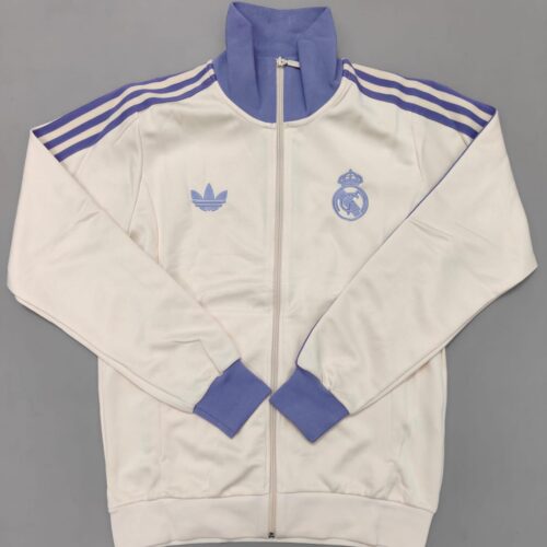 Real Madrid White and Purple Windbreaker