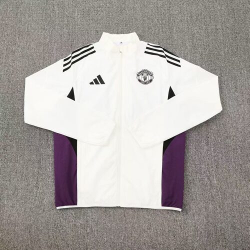 Manchester United White Windbreaker 25-26